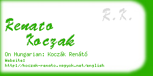 renato koczak business card